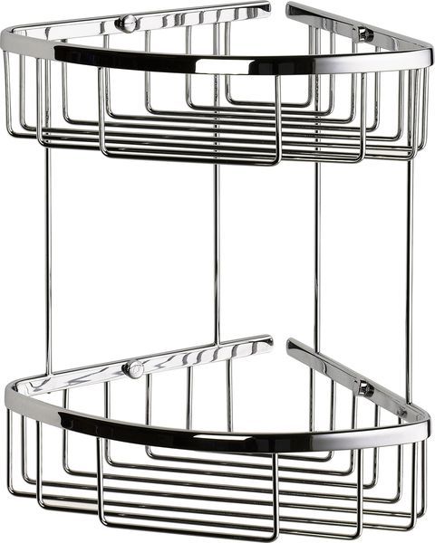 Sanibano, решетка угловая 2-х уровневая, цвет черный матовый