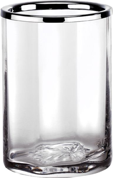 Surya Crystal, стакан, стекло с эффектом волны, цвет хром