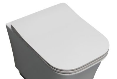 White Ceramic Idea, быстросъемное тонкое сиденье с микролифтом, цвет сливовый матовый