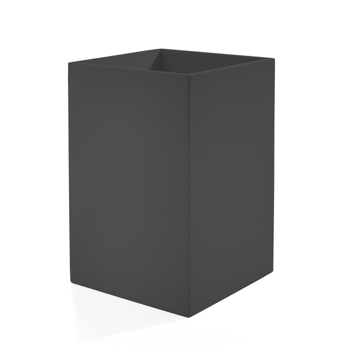 3SC Mood Black Ведро, без крышки, композит Solid Surface, цвет: чёрный матовый