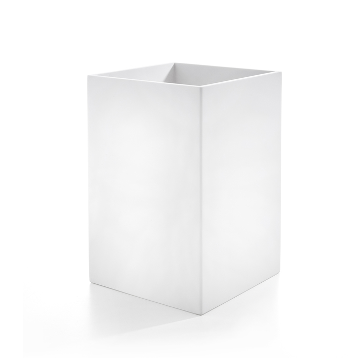 3SC Mood White Ведро, без крышки, композит Solid Surface, цвет: белый матовый