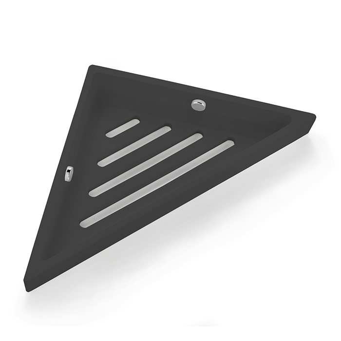 3SC Bemood Black Полочка, угловая, цвет: черный матовый