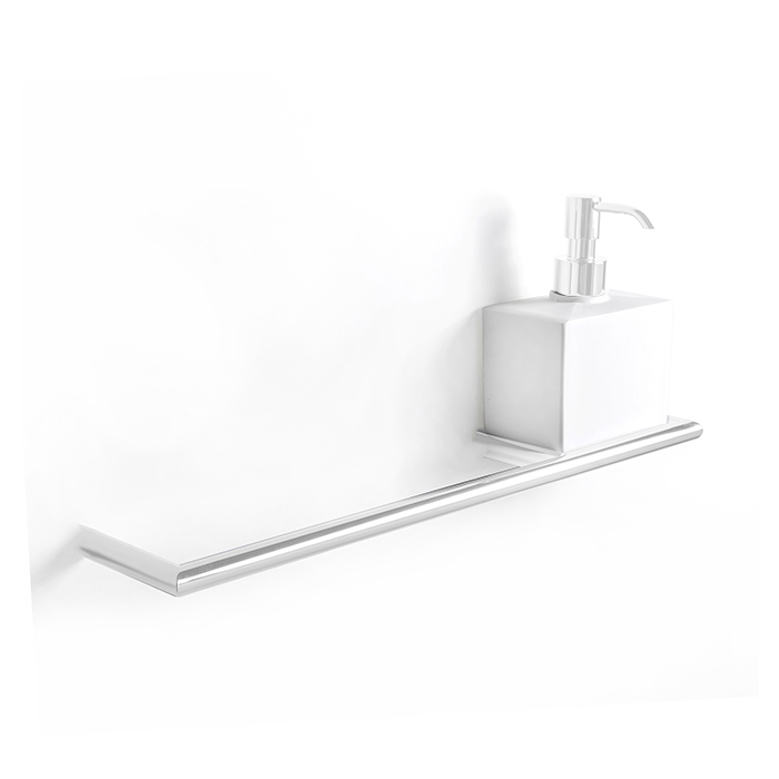 3SC Guy Полотенцедержатель и мыльница, справа, подвесная, композит Solid Surface, цвет: белый матовый/белый матовый