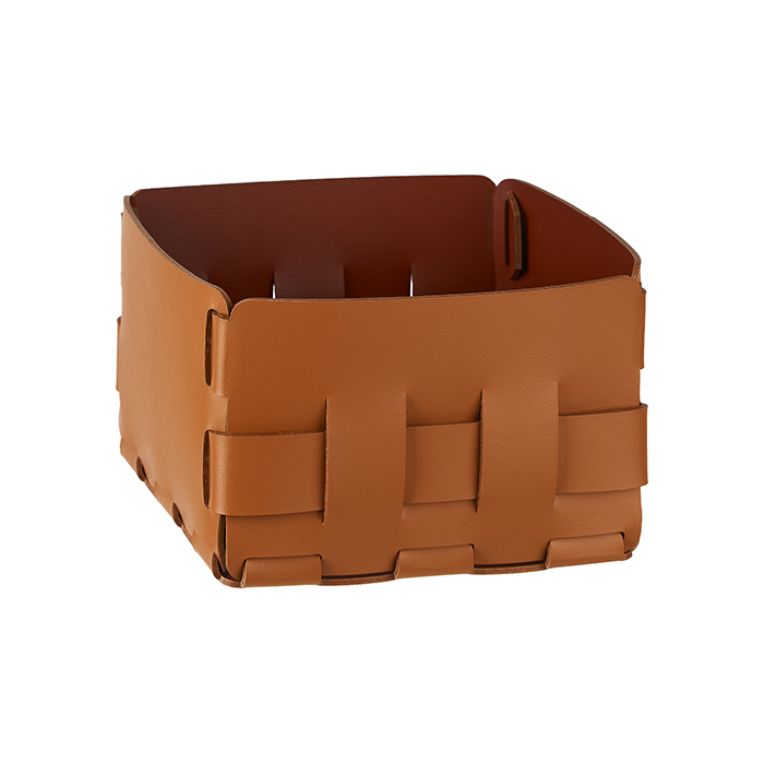 ADJ Корзинка Mini Bottega, цвет: коньяк/бордо