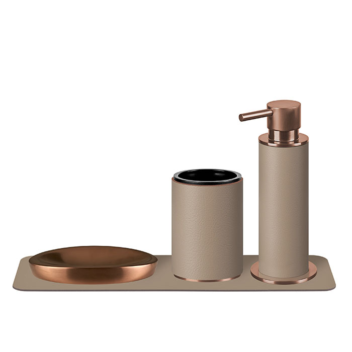 ADJ Стакан для зубных щеток, цвет:copper/капучино