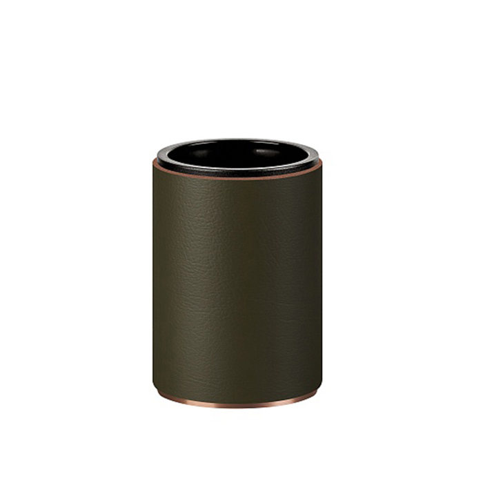 ADJ Стакан для зубных щеток, цвет:copper/оливковый