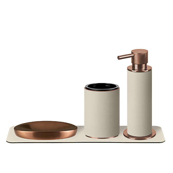 ADJ Стакан для зубных щеток, цвет:copper/панна котта