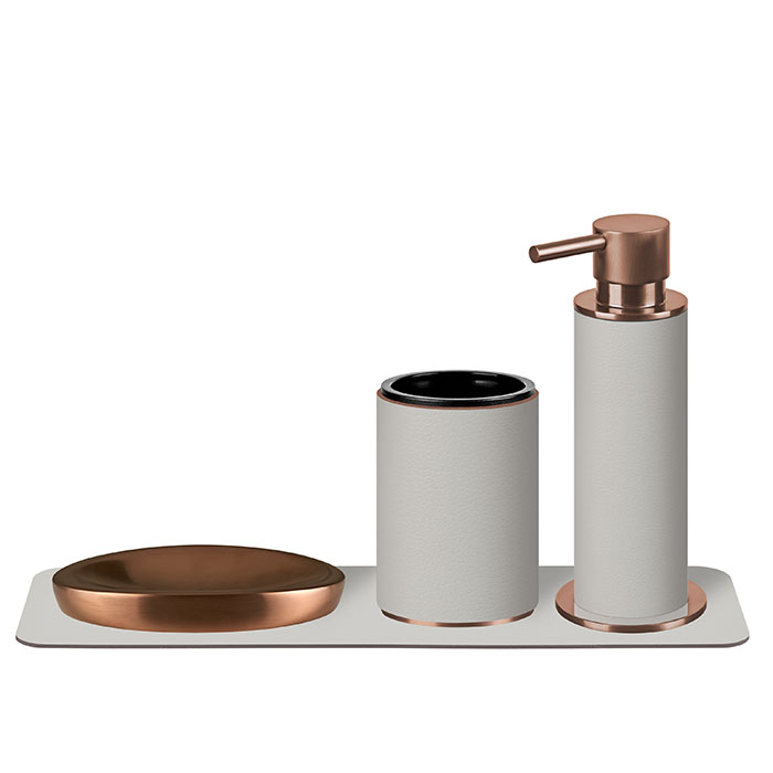 ADJ Стакан для зубных щеток, цвет:copper/устричный