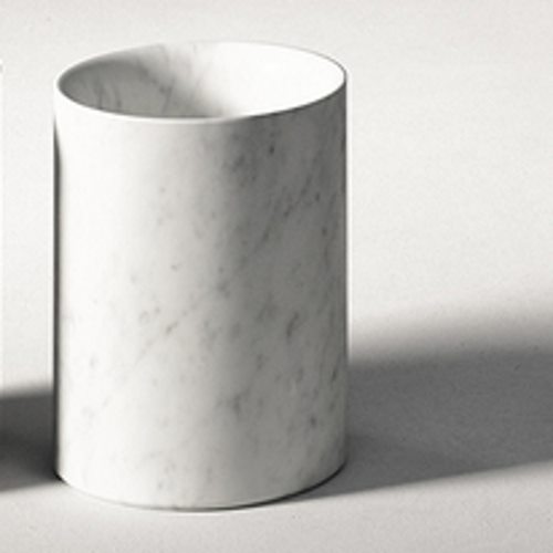 Agape Constellation Стакан настольный, мрамор Carrara, цвет: белый