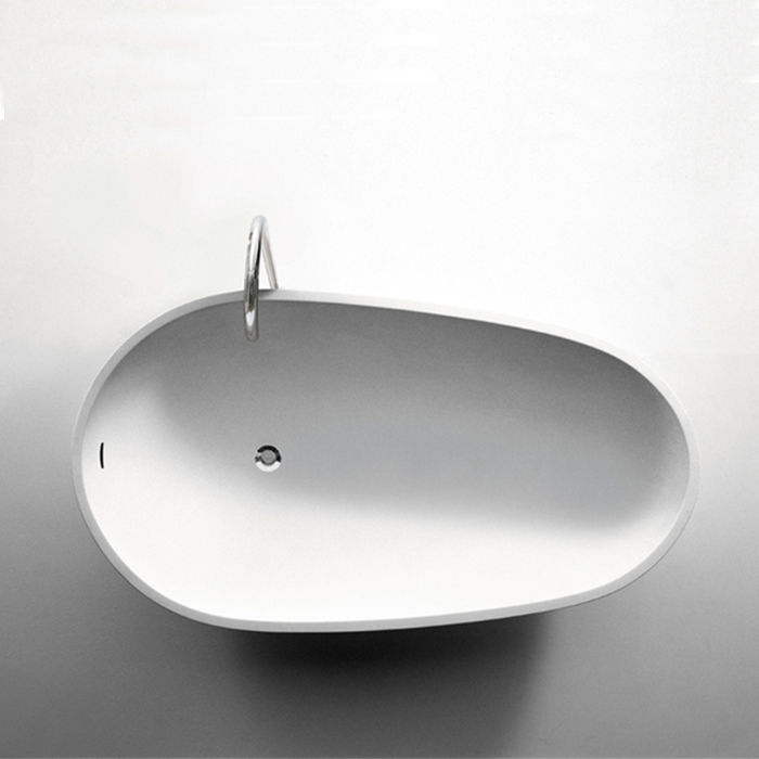 Agape Spoon XL Ванна отдельностоящая, цвет: белый/темно-серый