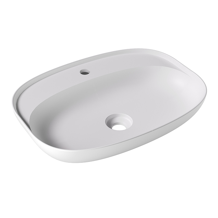 Alice Form Oval Раковина, накладная, 1 отв, цвет: белый матовый