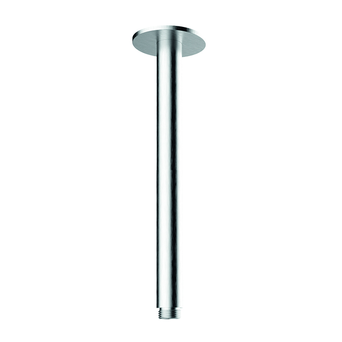 Almar 316 Stainless Steel Кронштейн для верхнего душа, потолочный, с круглым отражателем, цвет: нержавеющая сталь брашированная AISI 316