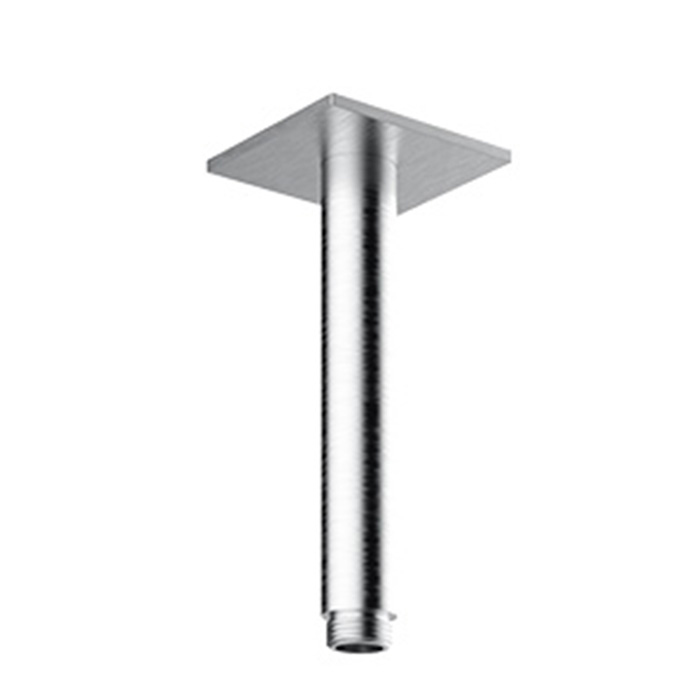 Almar 316 Stainless Steel Кронштейн для верхнего душа, потолочный, с квадратным отражателем, цвет: нержавеющая сталь брашированная AISI 316