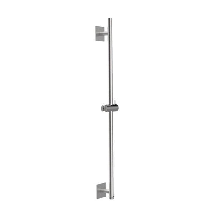 Almar 316 Stainless Steel Штанга душевая настенная, с держателем для ручного душа и встроенным выводом, цвет: нержавеющая сталь брашированная AISI 316