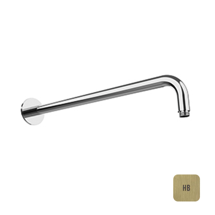 Almar Arms Кронштейн для верхнего душа, настенный, с круглым отражателем, цвет: латунь брашированная PVD