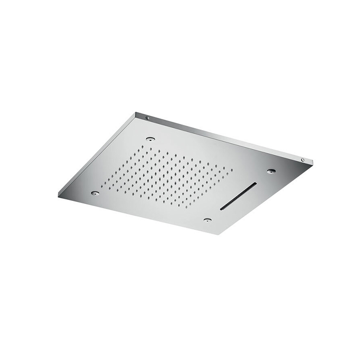 Almar Душевая лейка потолочная встраив. с хромотер, 3 режима, цвет: Brushed Stainless Steel