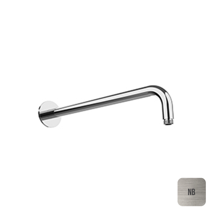 Almar Кронштейн для душа, настенный, с круглым отражателем, цвет: Nickel Brushed