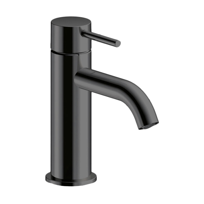Almar Mixers Смеситель для раковины, 1 отв, без донного клапана, цвет: черный металл брашированный PVD