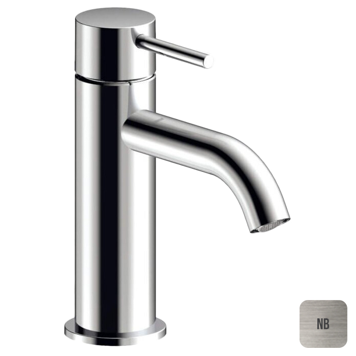 Almar Mixers Смеситель для раковины, 1 отв, без донного клапана, цвет: никель брашированный