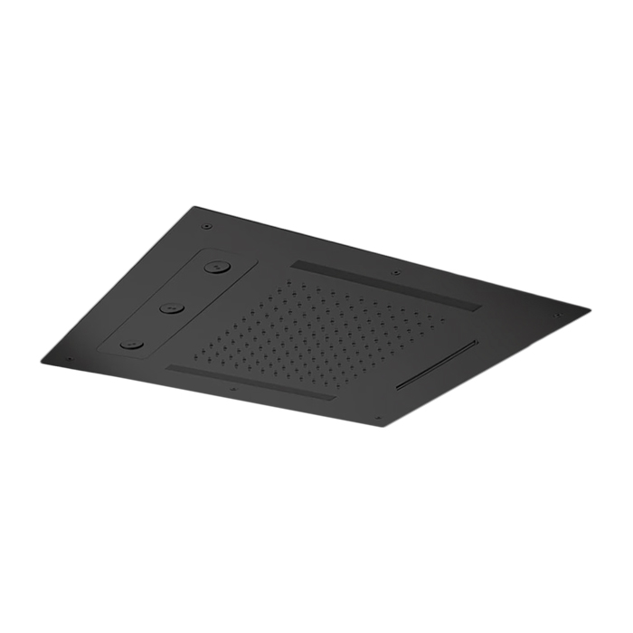 Almar Spin Temptation Верхний душ, потолочный, 3 режима, хромотерапия, цвет: Black Absolute Brushed PVD