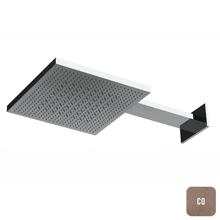 Almar Velvet Dual Flow Верхний душ, настенный, 2 режима, нерж. сталь, цвет: Copper Brushed PVD