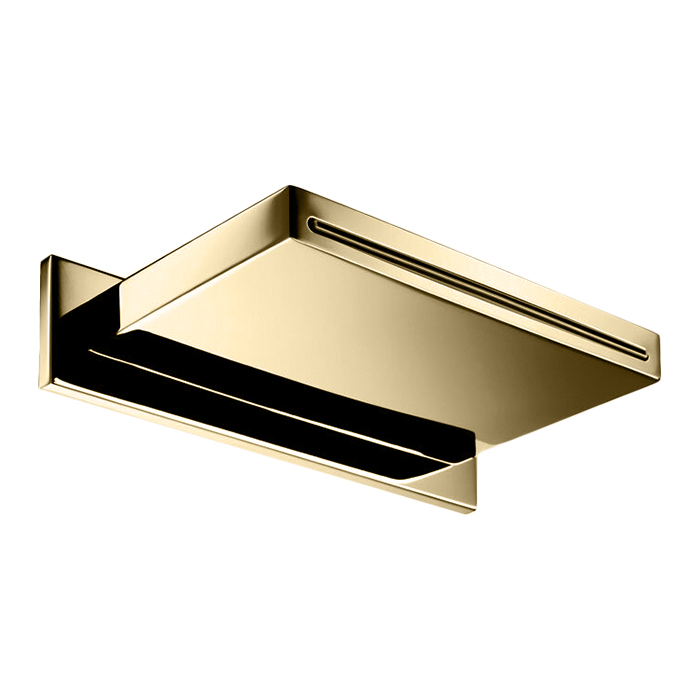 Almar Waterfall Излив для душа, настенный, каскадный, цвет: Gold Polished PVD