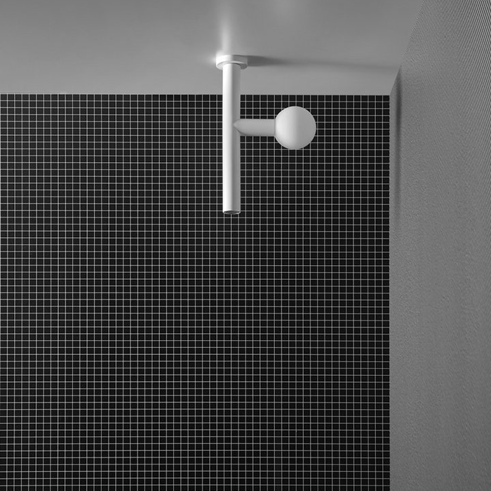 Antonio Lupi Apollo Верхний душ, с LED подсветкой, потолочный монтаж, цвет: белый матовый