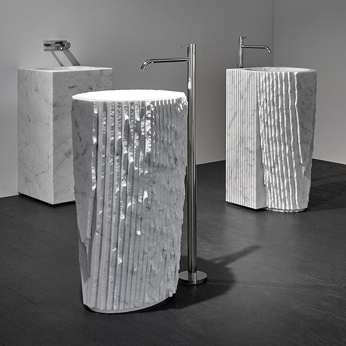 Antonio Lupi Controverso Раковина, без отв, напольная, цвет: Marmo Carrara