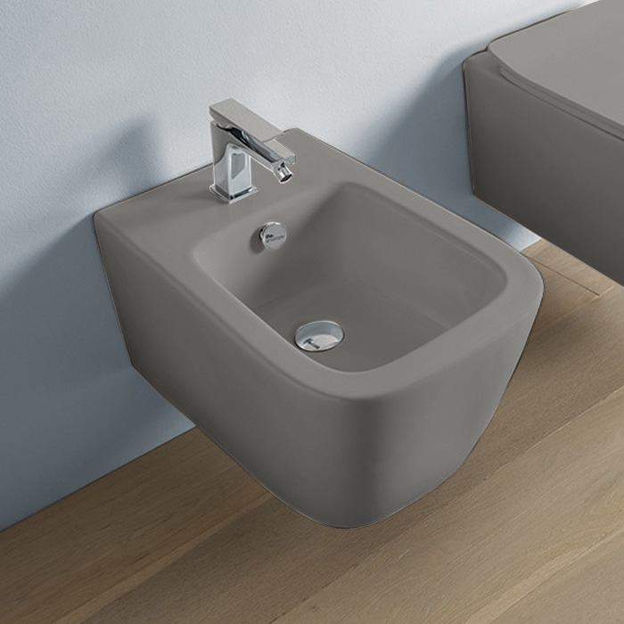 Artceram A16 Биде подвесное, 1 отв под смеситель, цвет: grigio oliva
