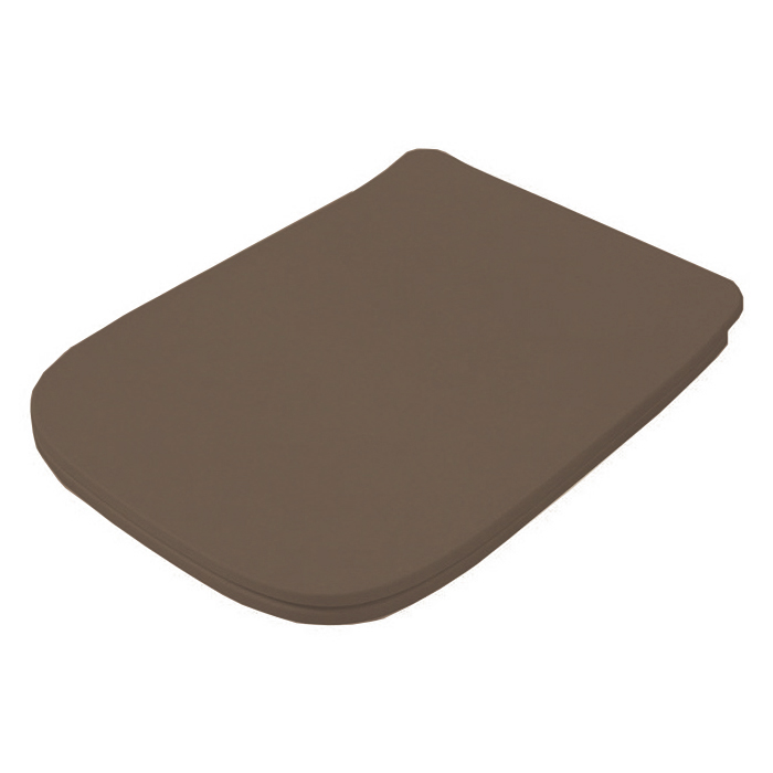 Artceram A16 Сиденье для унитаза с микролифтом, цвет: Brown tortora/хром