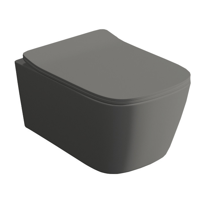 Artceram A16 Унитаз подвесной, безободковый, saniglaze, the.reel, цвет: grigio olivia