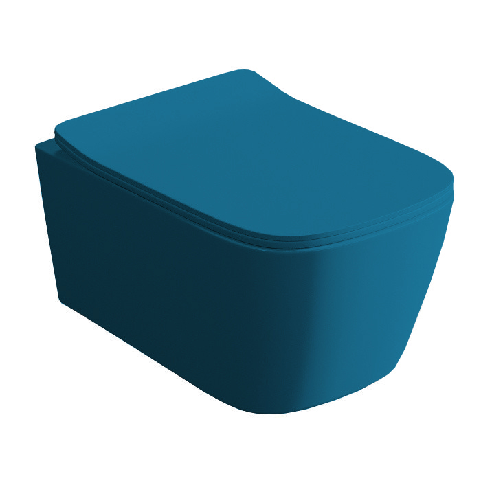 Artceram A16 Унитаз подвесной, безободковый, saniglaze, the.reel, цвет: avio