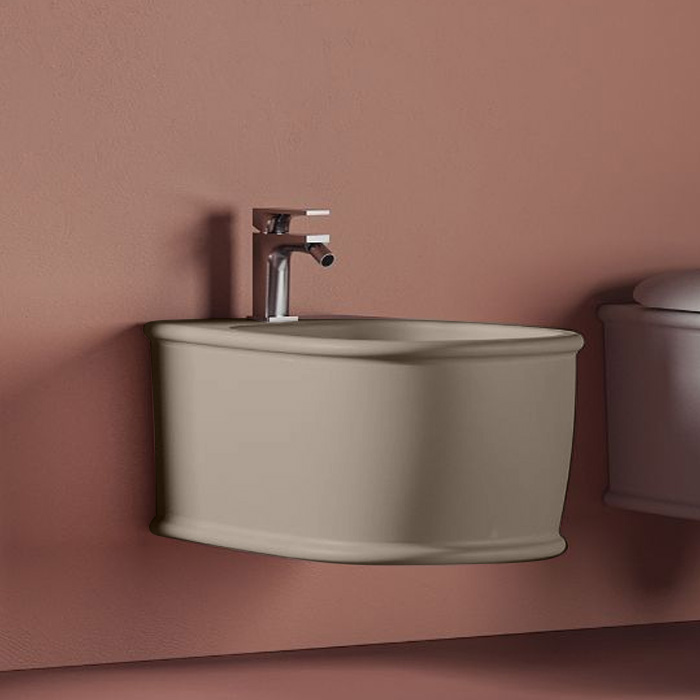 Artceram Atelier Биде подвесное, с 1 отв под смеситель, цвет: matera