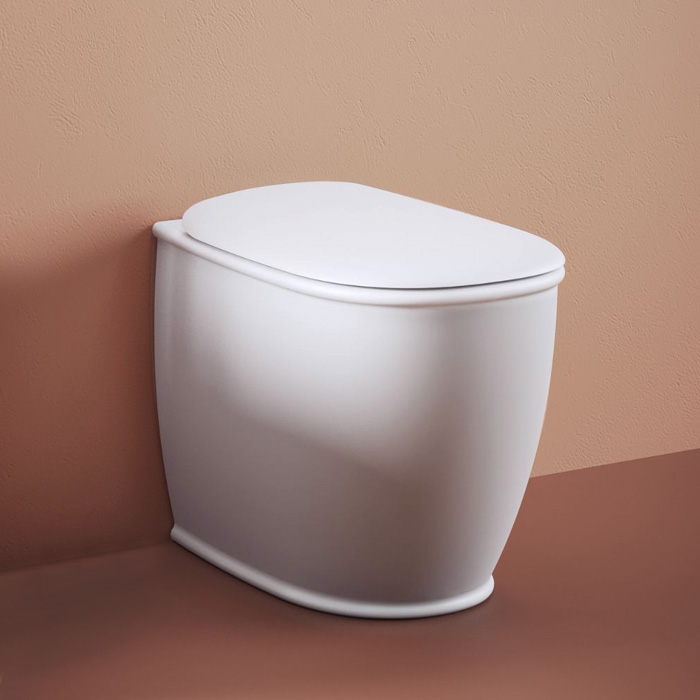 Artceram Atelier Унитаз напольный, безободковый, слив универсальный, с крепежом, цвет: белый