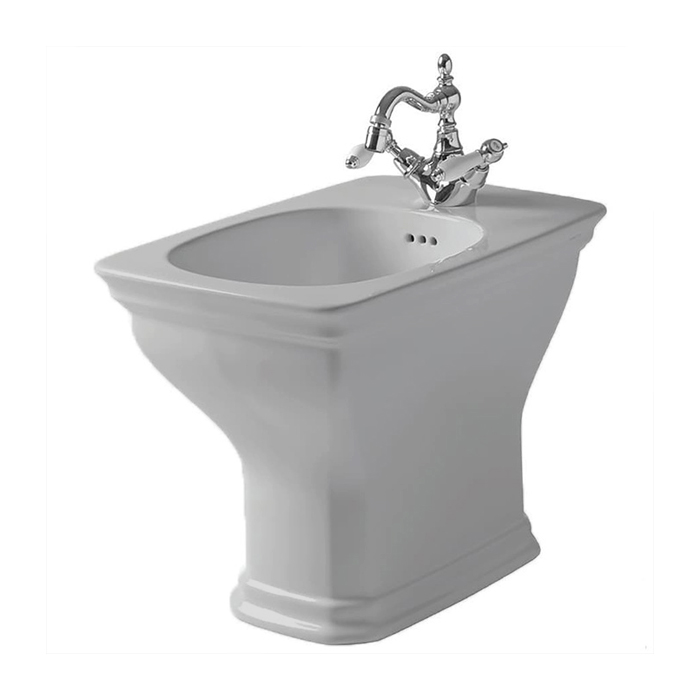 Artceram Civitas Биде напольное, 1 отверстие, цвет: серый