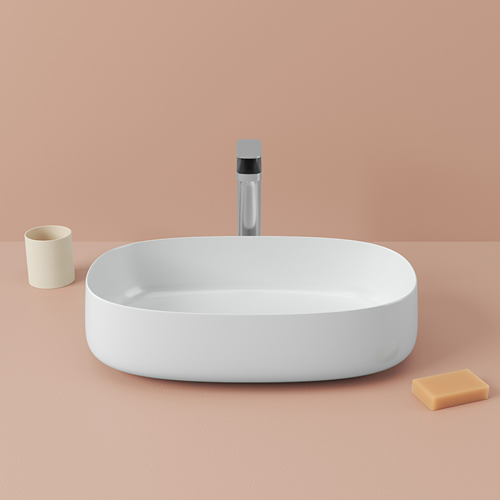 ArtCeram Cognac Раковина, без отв, накладная, saniglaze, цвет: белый матовый