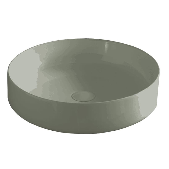 ArtCeram Cognac Раковина, без отв, накладная, без слив-перелива, цвет: grigio oliva