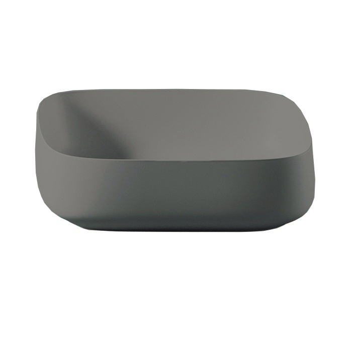 Artceram Cognac Раковина накладная Quadro, Saniglaze, цвет: grigio oliva