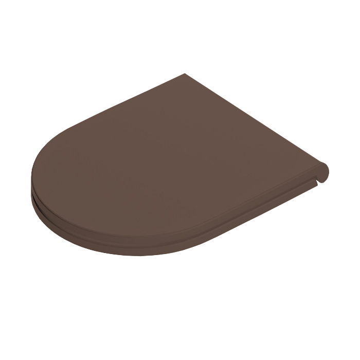 Artceram FILE 2.0 Крышка с сиденьем Flat для унитаза, механизм soft-close, цвет: tortora matt