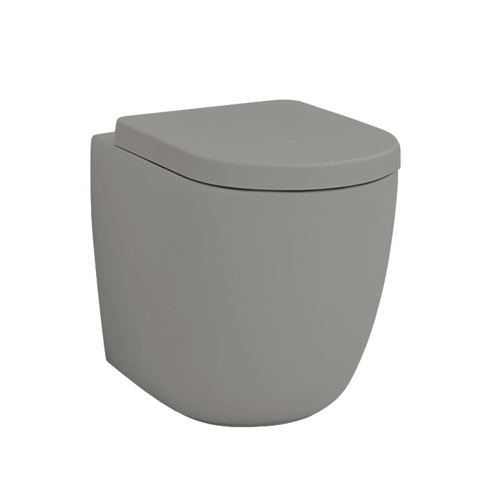 Artceram FILE 2.0 Унитаз безободковый, напольный приставной, цвет grigio oliva