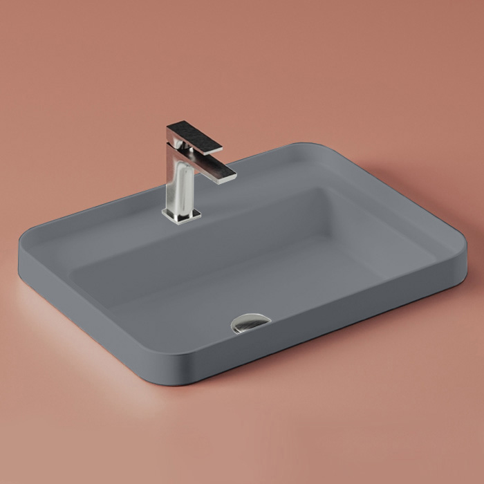 Artceram Fuori Scala Раковина, встраиваемая, с 1 отв, без перелива, цвет: denim