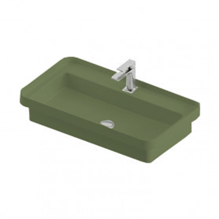 Artceram Fuori Scala Раковина встраиваемая, 1 отверстие, цвет: verde salvia