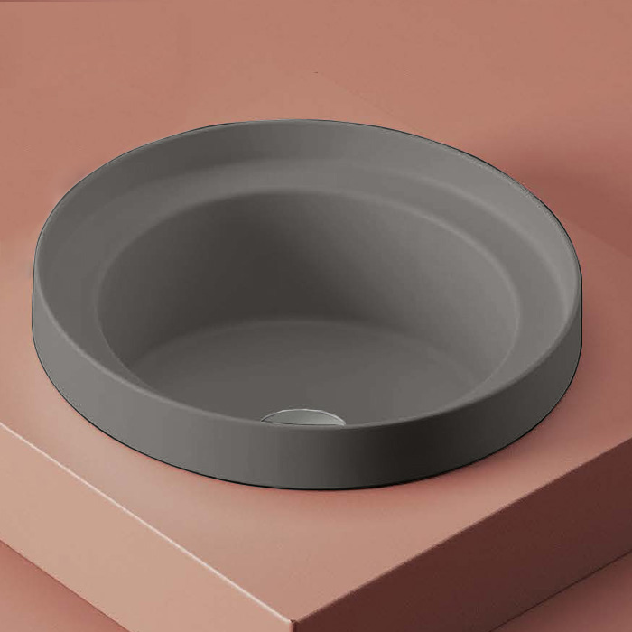 Artceram Fuori Scala Раковина, без отв, встраиваемая, без перелива, цвет: grigio oliva