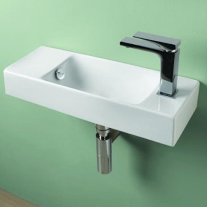 Artceram LAVAMANI BRICK Раковина, 1 отв, со слив-переливом, цвет: белый
