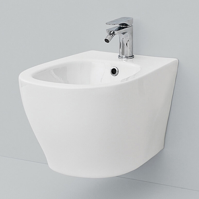 Artceram TEN 4.0 Биде подвесное, с 1 отв под смеситель, с креплениями, цвет белый