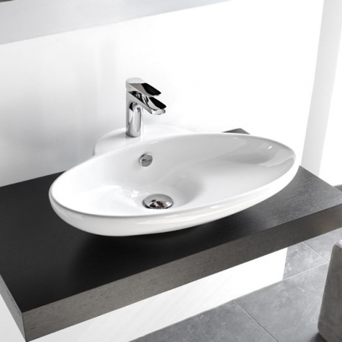 Artceram WASHBASINS FUORI 3 Раковина, 1 отв, накладная, цвет: белый