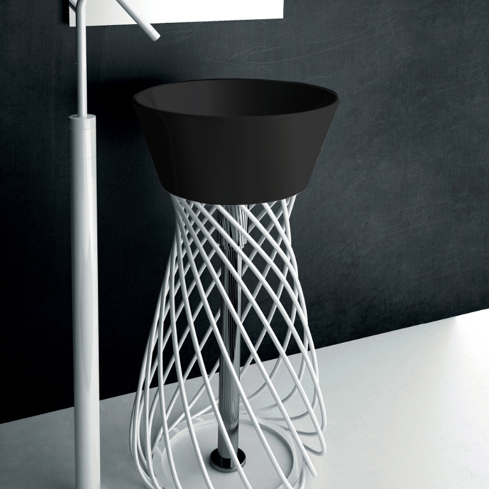Artceram WIRE Раковина, без отв, цвет: черный глянцевый
