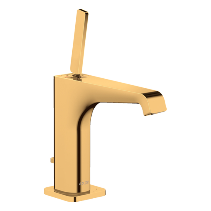 Axor Citterio E Смеситель для раковины 125, на 1 отв, с донным клапаном, цвет: полированное золото