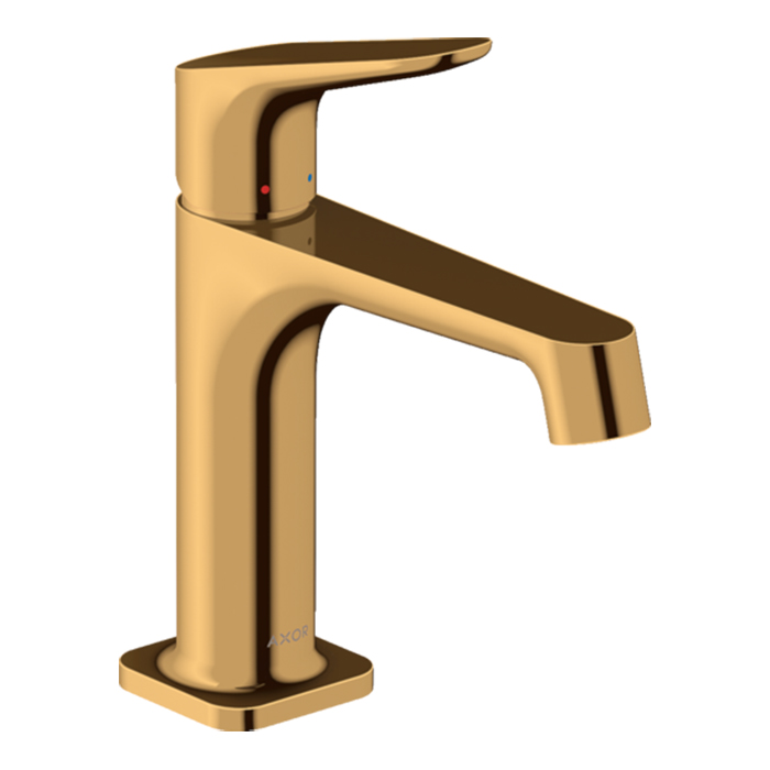 Axor Citterio M Смеситель для раковины 100, на 1 отв, с донным клапаном, цвет: полированное золото