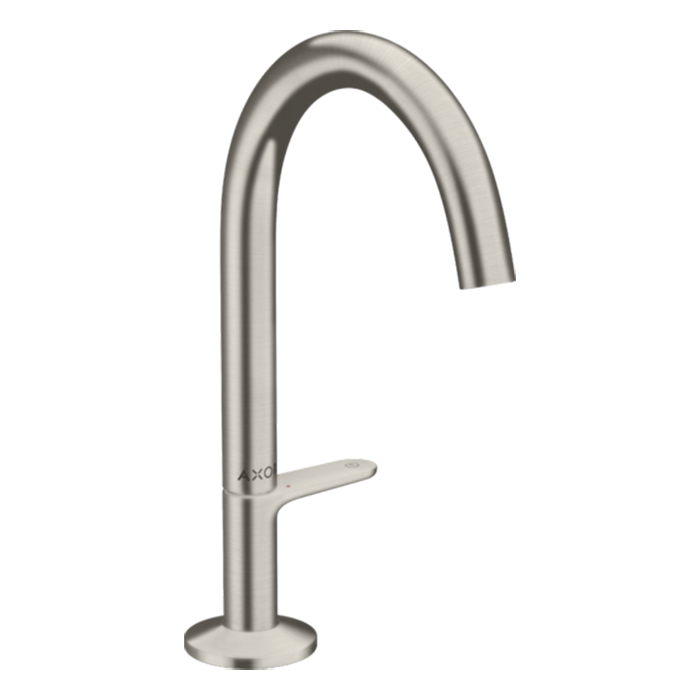Axor One Смеситель для раковины Sel 170, на 1 отв, с донным клапаном Push-Open, цвет: сталь
